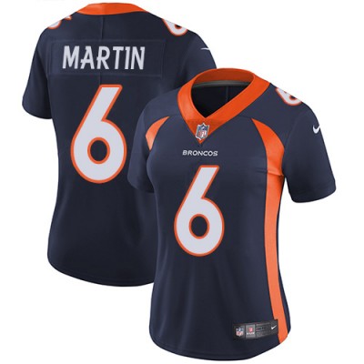Nike Denver Broncos #6 Sam Martin Navy Blue Alternate Women's Stitched NFL Vapor Untouchable Limited Jersey
